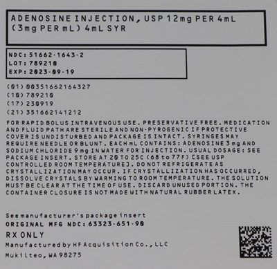 Pouch Label (51662 1643 2 Pouch)